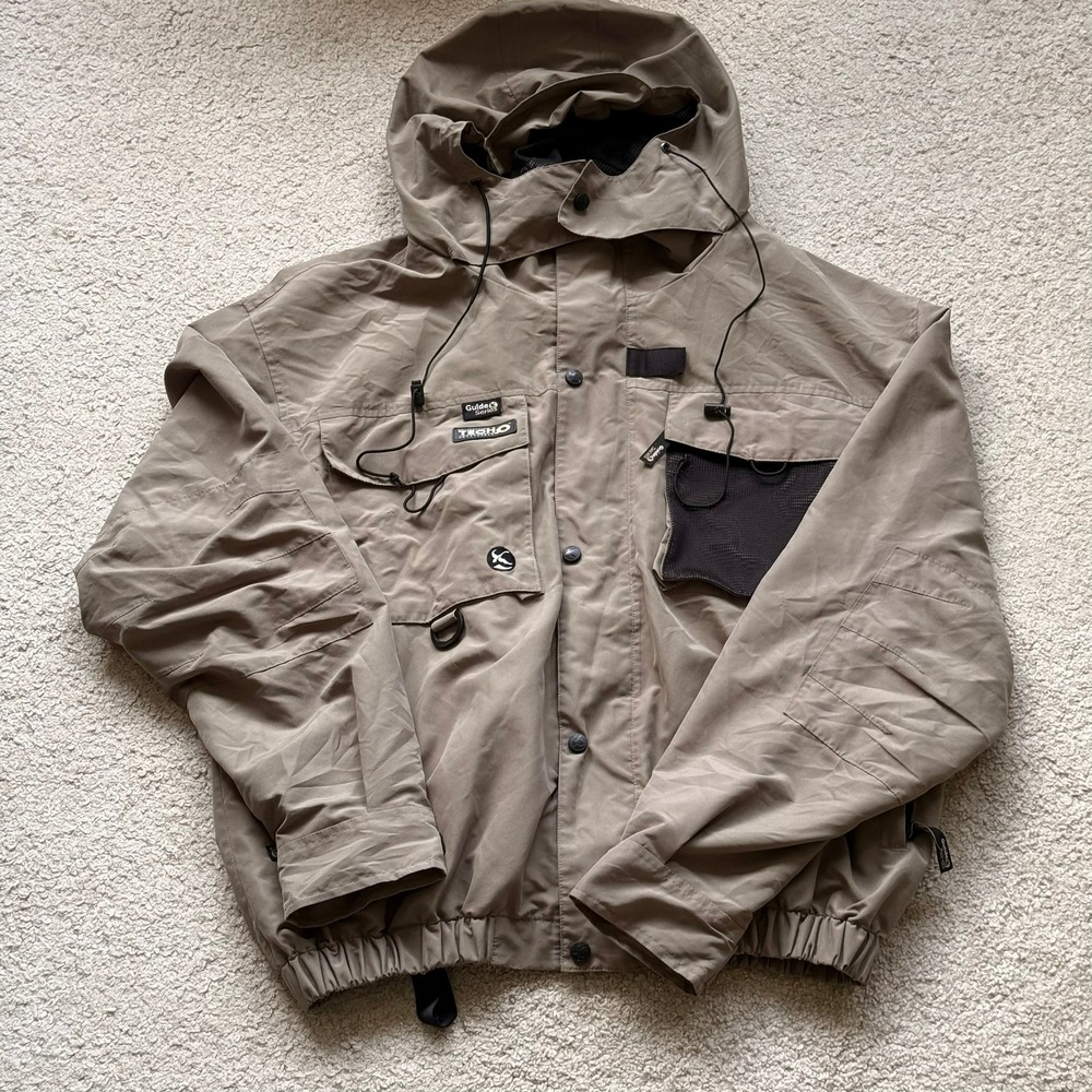 Y2K Gander Mountain Tactical Wading Jacket Olive Green XL READ